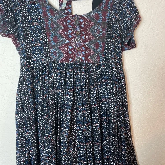 Free People Sundown Babydol Mini Dress Sz M - Picture 2 of 6